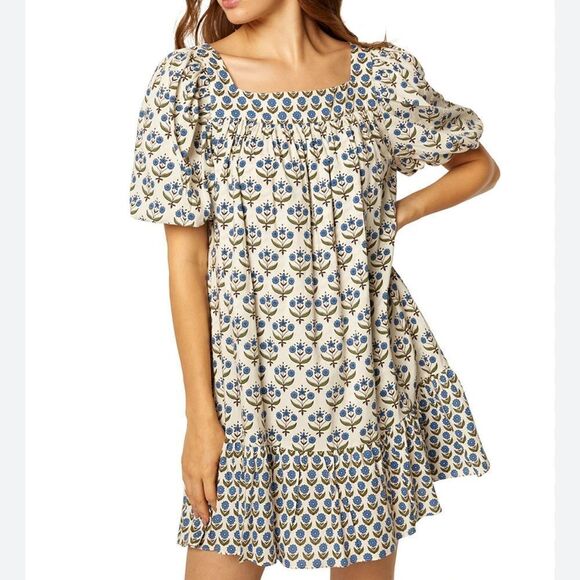 Misa Georgia Dress Pura Vida Flora Cotton Mini Dress Small  NEW MSRP $345 - Picture 1 of 10